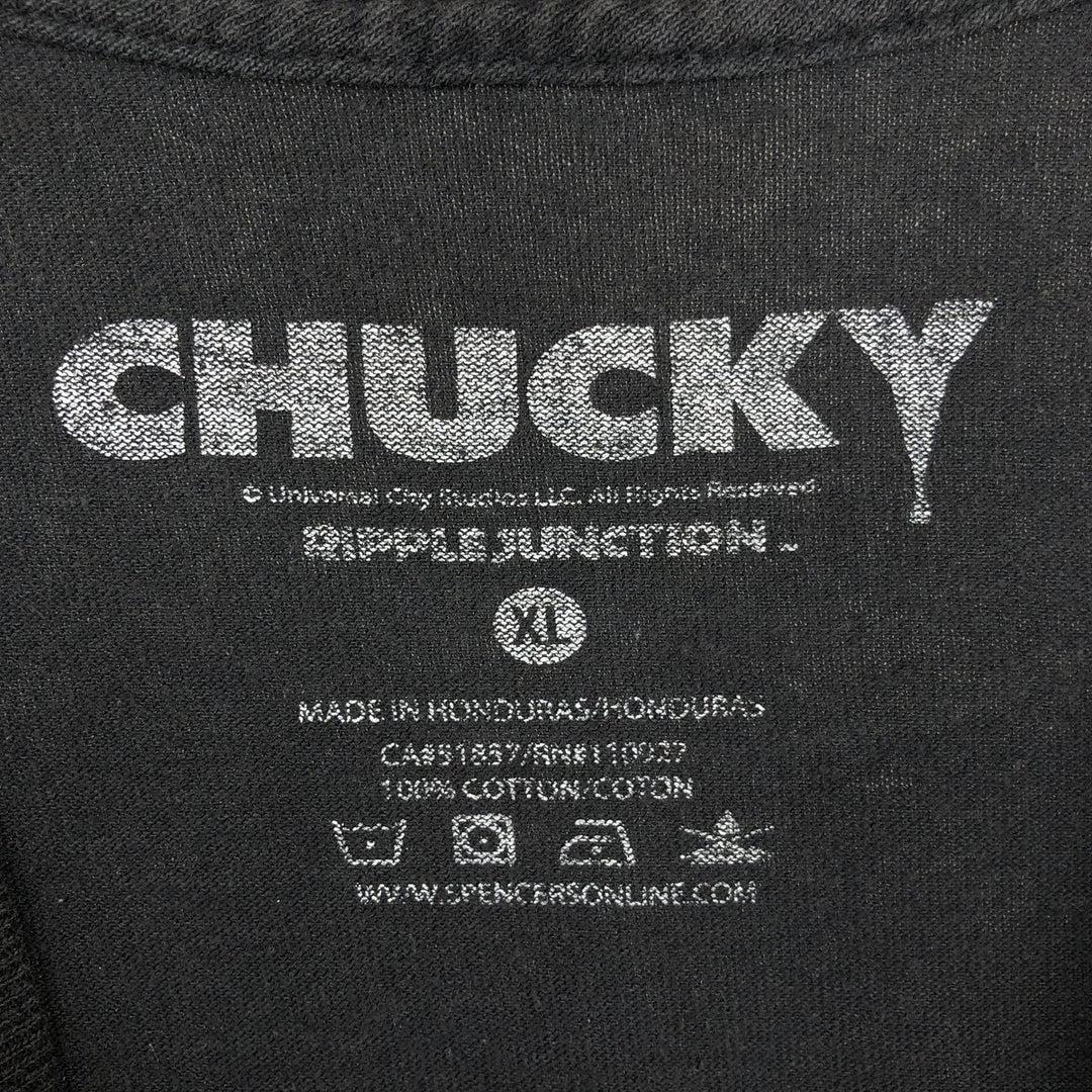 Ripple Junction CHILD'S PLAY CHUCKY Movie T-Shirt (Men's XL equivalent) cotton black type Vintage Second Hand