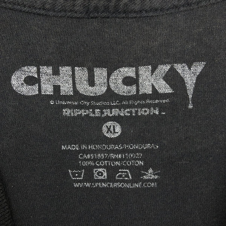 Ripple Junction CHILD'S PLAY CHUCKY Movie T-Shirt (Men's XL equivalent) cotton black type Vintage Second Hand