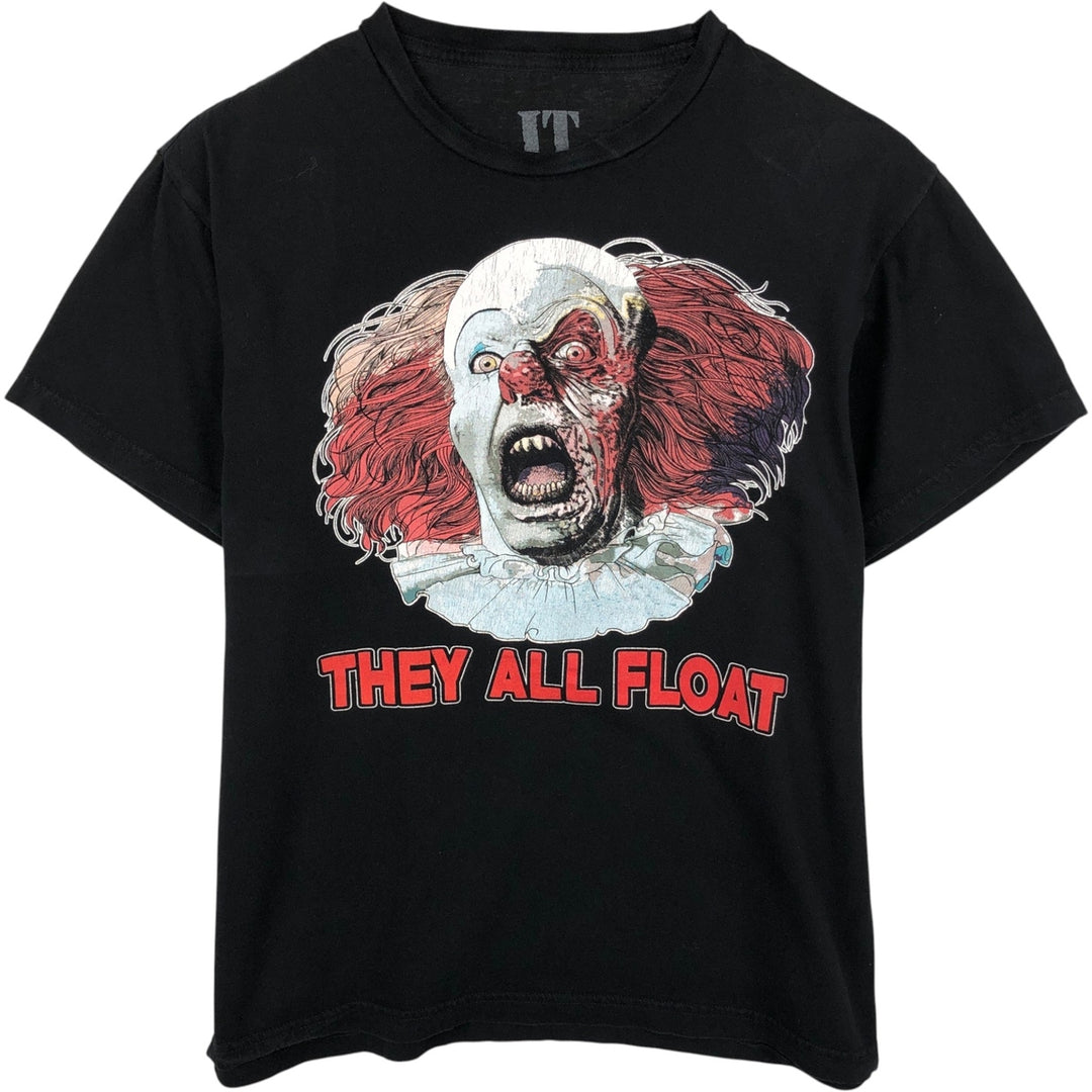 IT Movie T-shirt Men's M size cotton black type Vintage Second Hand