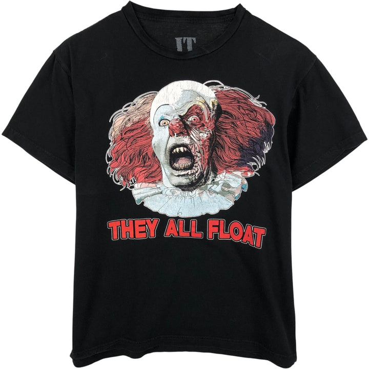IT Movie T-shirt Men's M size cotton black type Vintage Second Hand