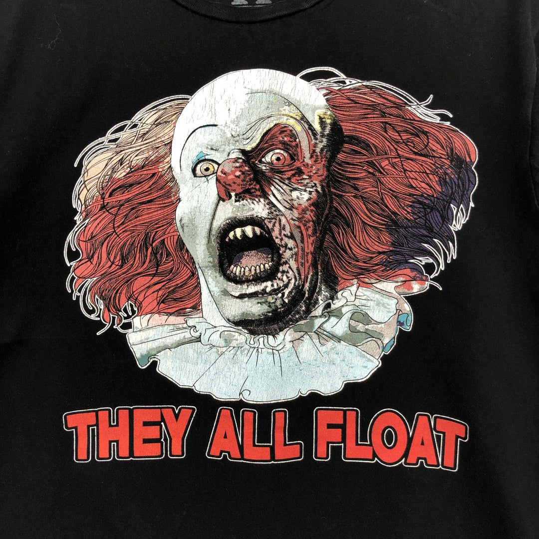 IT Movie T-shirt Men's M size cotton black type Vintage Second Hand