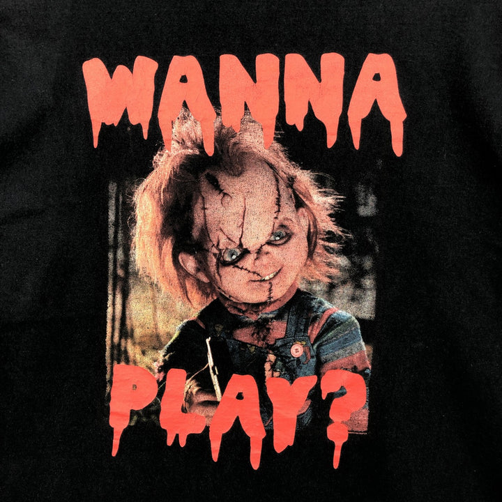 Ripple Junction CHILD'S PLAY CHUCKY Movie T-Shirt (Men's Size L) cotton black type Vintage Second Hand