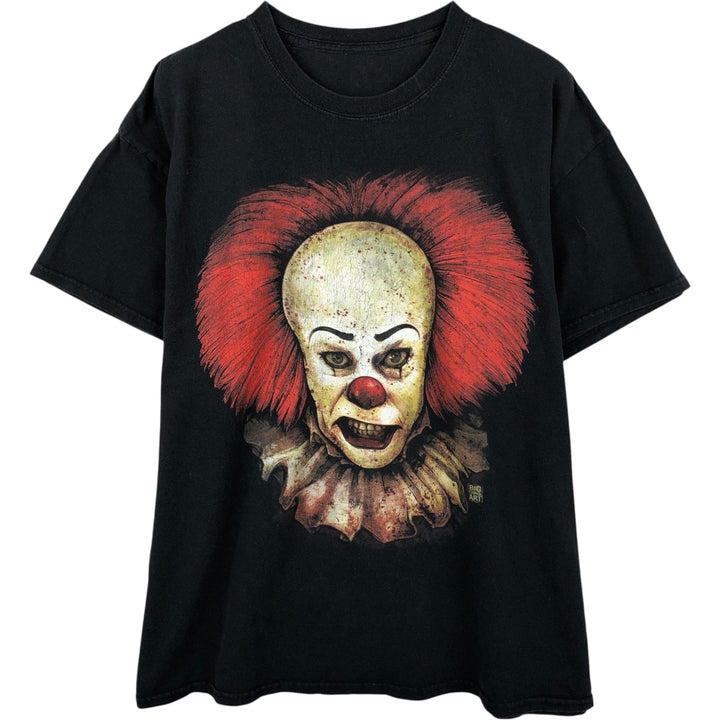 IT Movie T-shirt Men's L size unclear black type Vintage Second Hand