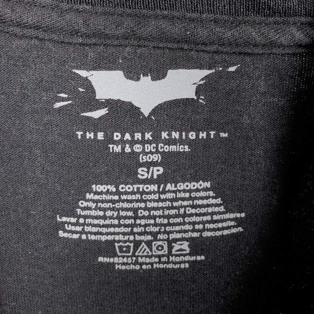 2000'S THE DARK KNIGHT Joker Movie T-shirt, Men's Size S (equivalent), Large Print cotton black type Vintage Second Hand