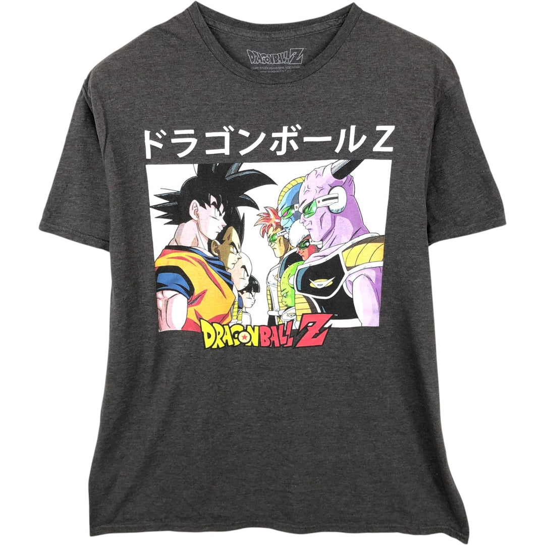 DRAGONBALL Z Dragon Ball Z Anime Character Print T-Shirt Men's Size L cotton Charcoal Vintage Second Hand