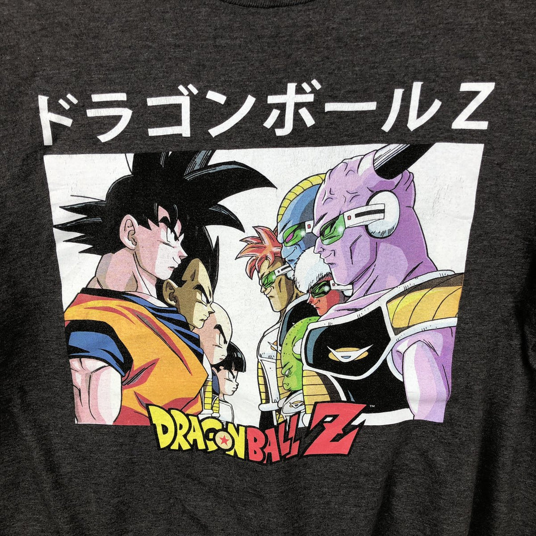 DRAGONBALL Z Dragon Ball Z Anime Character Print T-Shirt Men's Size L cotton Charcoal Vintage Second Hand