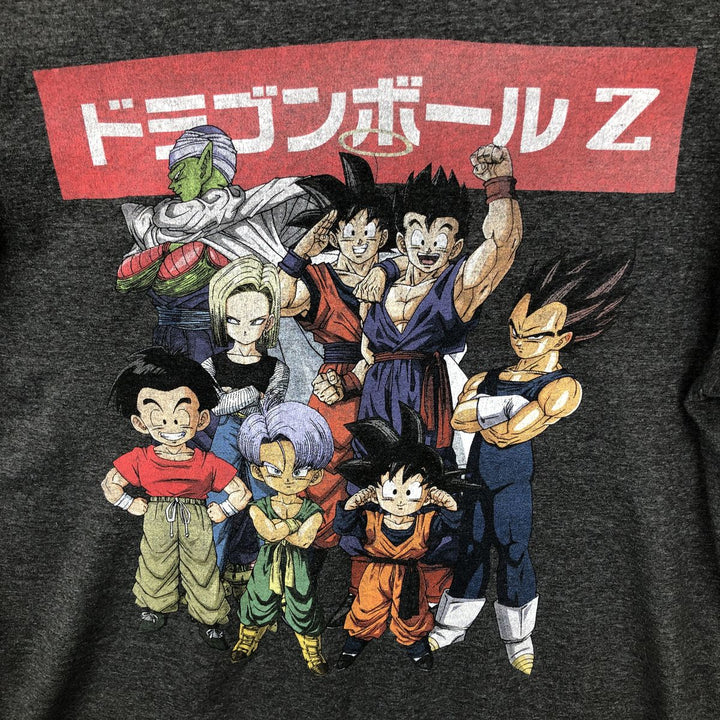 DRAGONBALL Z Dragon Ball Z Anime Character Print T-Shirt Men's Size L cotton Charcoal Vintage Second Hand