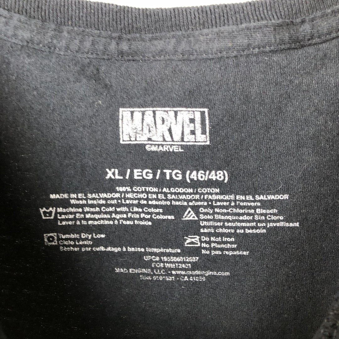Marvel Spider-Man Venom Character Print T-Shirt, Men's Size XL (approx.) cotton black type Vintage Second Hand
