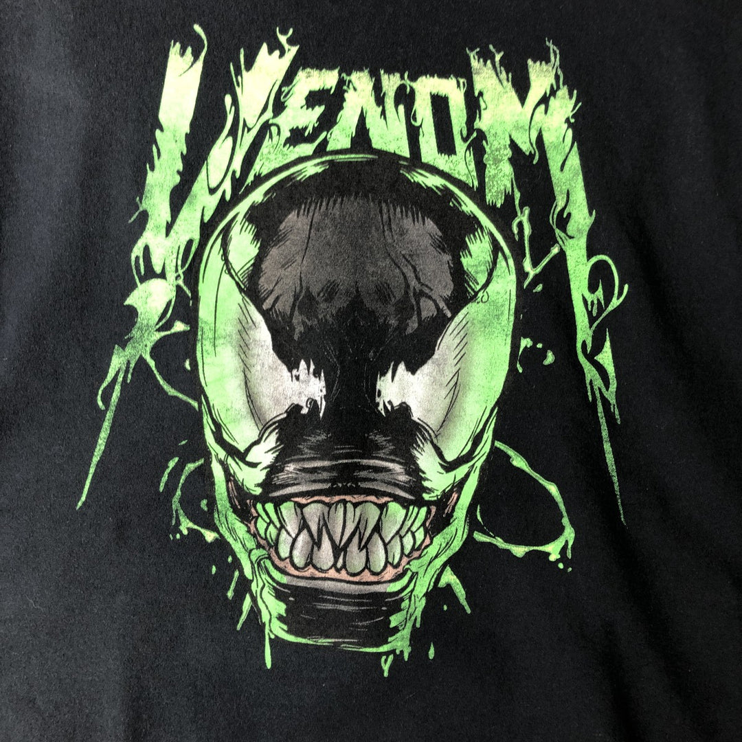 Marvel Spider-Man Venom Character Print T-Shirt, Men's Size XL (approx.) cotton black type Vintage Second Hand