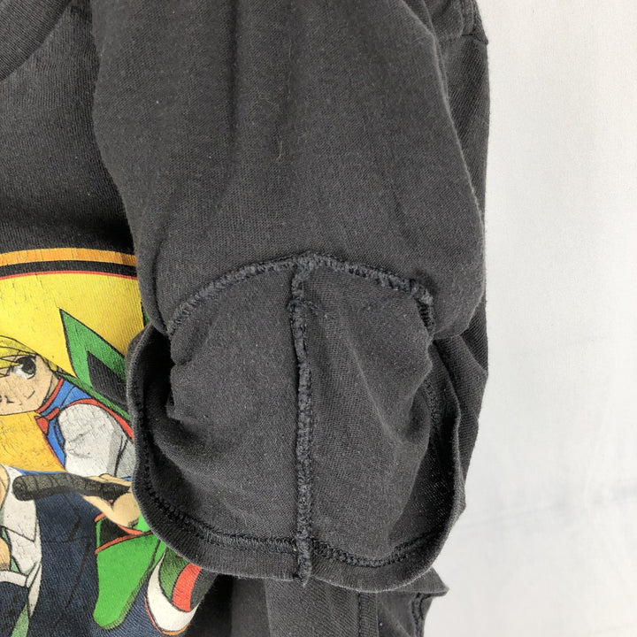 HUNTERxHUNTER Anime Character Print T-Shirt, Men's Size M cotton black type Vintage Second Hand