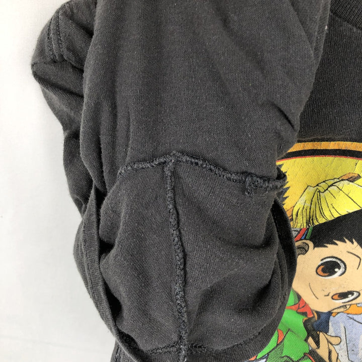 HUNTERxHUNTER Anime Character Print T-Shirt, Men's Size M cotton black type Vintage Second Hand