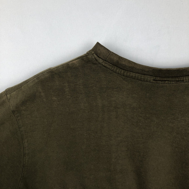 Popeye character print T-shirt, men's size XL (equivalent) cotton Khaki type Vintage Second Hand