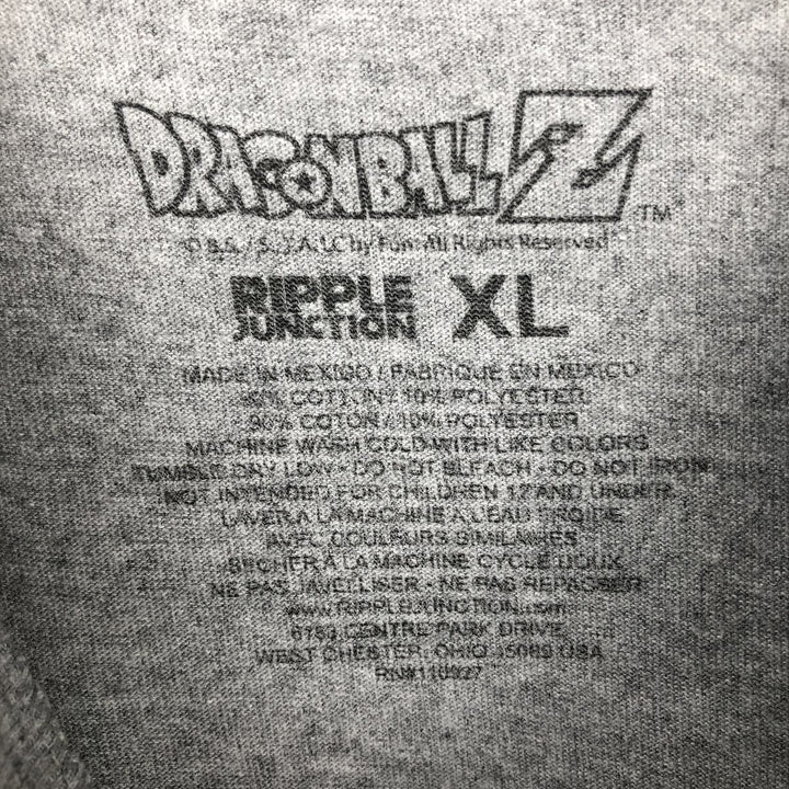 DRAGONBALL Z Dragon Ball Z Anime Character Print T-Shirt Men's XL cotton gray type Vintage Second Hand