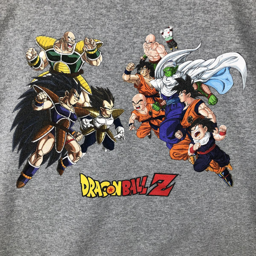 DRAGONBALL Z Dragon Ball Z Anime Character Print T-Shirt Men's XL cotton gray type Vintage Second Hand