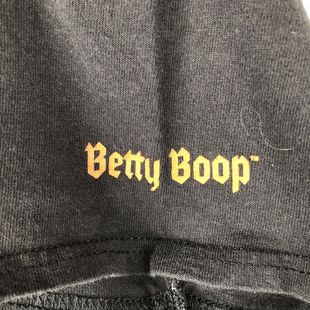 BETTY BOOP Betty Boop character print T-shirt, men's size M cotton black type Vintage Second Hand