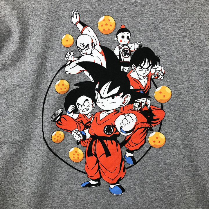 DRAGONBALL Anime Character Print T-Shirt (Men's XL equivalent) cotton gray type Vintage Second Hand