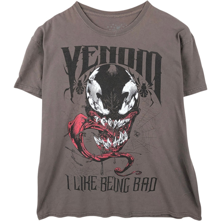 Universal Studios Spider-Man Venom Character Print T-Shirt, Men's Size XL (approx.) cotton Charcoal Vintage Second Hand