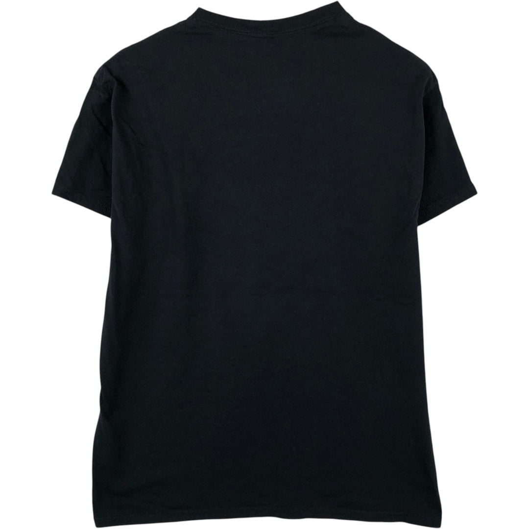 NARUTO SHIPPUDEN Uchiha Sasuke Anime Character Print T-Shirt (Men's Size L) cotton black type Vintage Second Hand