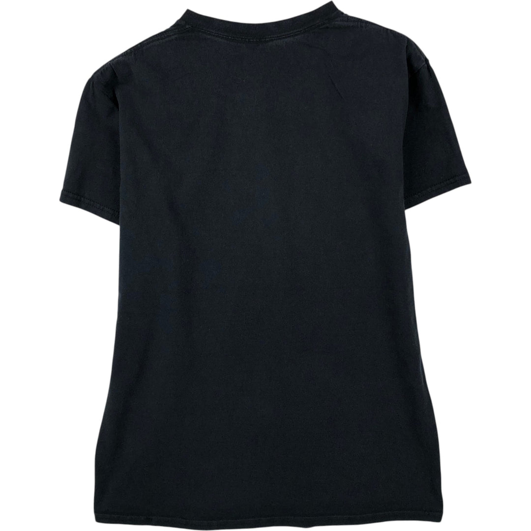 NARUTO Anime Character Print T-Shirt Men's M Size cotton black type Vintage Second Hand