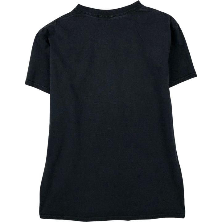 NARUTO Anime Character Print T-Shirt Men's M Size cotton black type Vintage Second Hand
