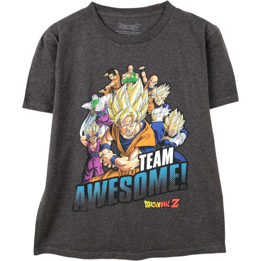 DRAGONBALL Z Dragon Ball Z Anime Character Print T-Shirt Men's Size L cotton Charcoal Vintage Second Hand