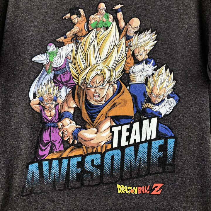 DRAGONBALL Z Dragon Ball Z Anime Character Print T-Shirt Men's Size L cotton Charcoal Vintage Second Hand