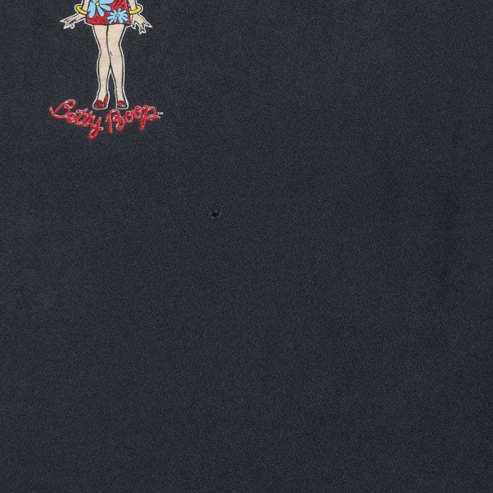 2000'S TNT BETTY BOOP Character Print T-Shirt, Men's Size XL (approx.) unclear black type Vintage Second Hand