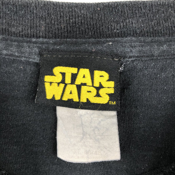 STAR WARS Darth Vader character print T-shirt, men's size XL unclear black type Vintage Second Hand
