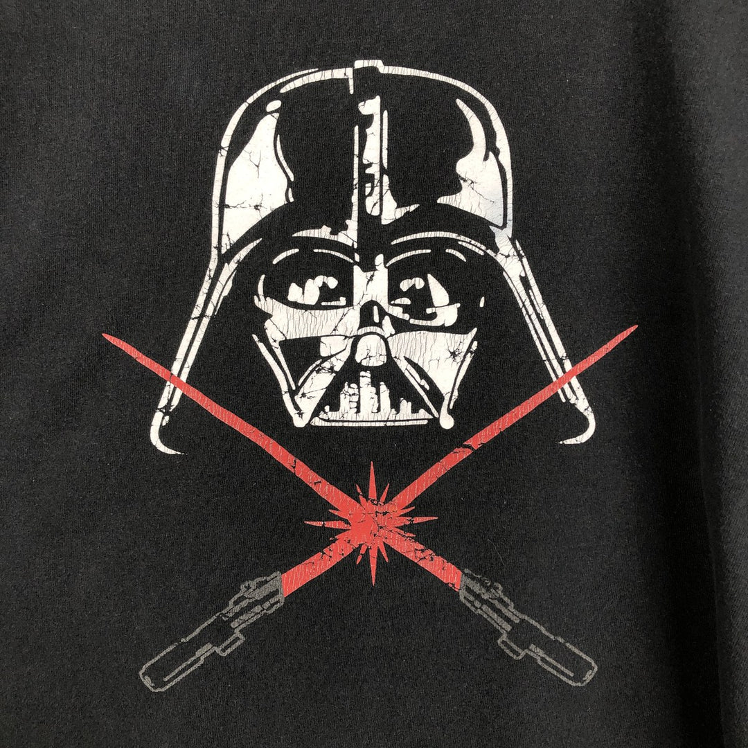STAR WARS Darth Vader character print T-shirt, men's size XL unclear black type Vintage Second Hand