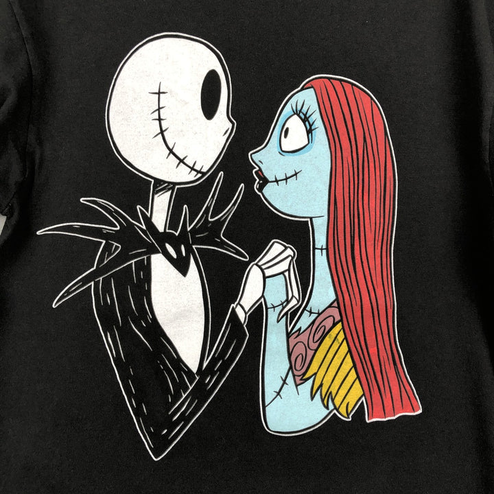 The Nightmare Before Christmas Character Print T-Shirt (Men's Size M) cotton black type Vintage Second Hand
