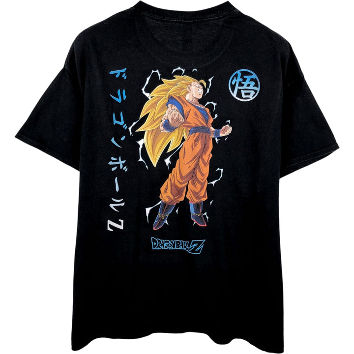 DRAGONBALL Z Dragon Ball Z Anime Character Print T-Shirt Men's XL cotton black type Vintage Second Hand