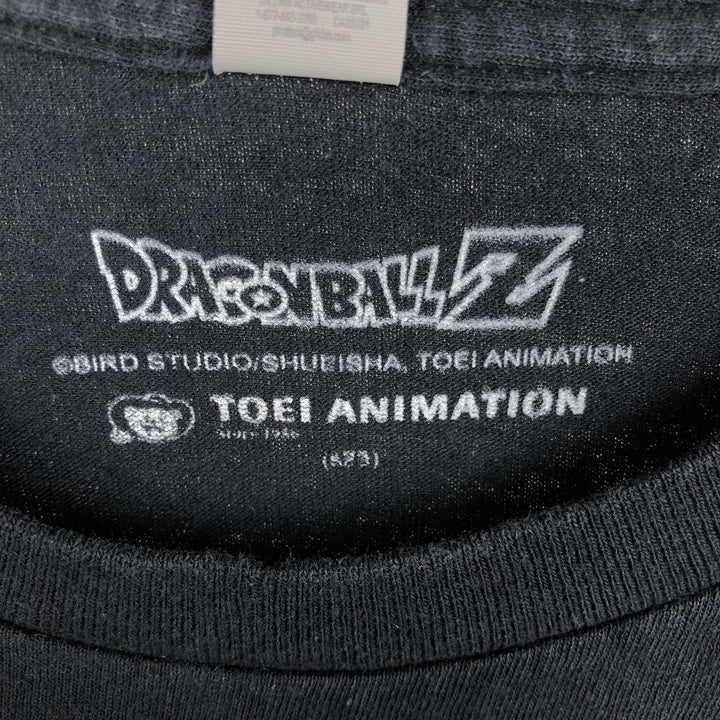DRAGONBALL Z Dragon Ball Z Anime Character Print T-Shirt Men's XL cotton black type Vintage Second Hand