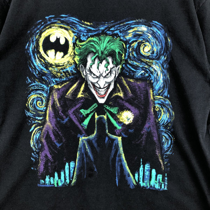 BATMAN Joker Character Print T-Shirt (Men's XL equivalent) cotton black type Vintage Second Hand