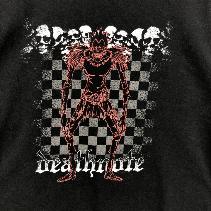 Gildan DEATH NOTE Ryuk Anime Character Print T-Shirt (Men's Size L) cotton black type Vintage Second Hand