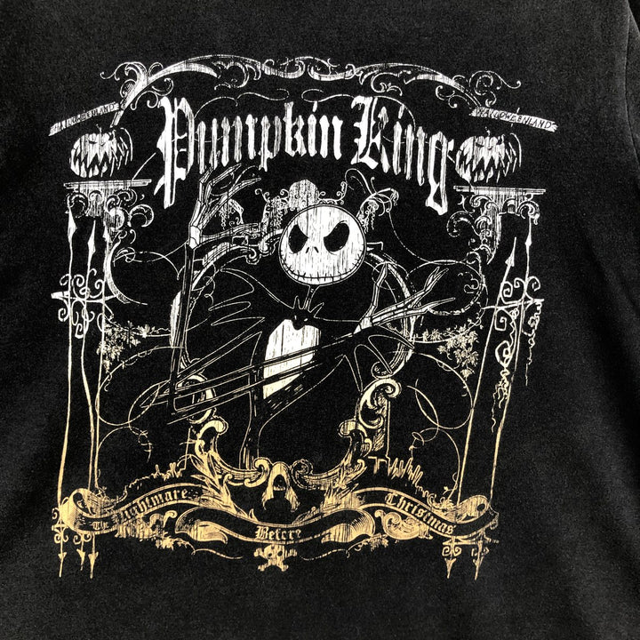 THE NIGHTMARE BEFORE CHRISTMAS Character Print T-Shirt (Men's XL equivalent) unclear black type Vintage Second Hand