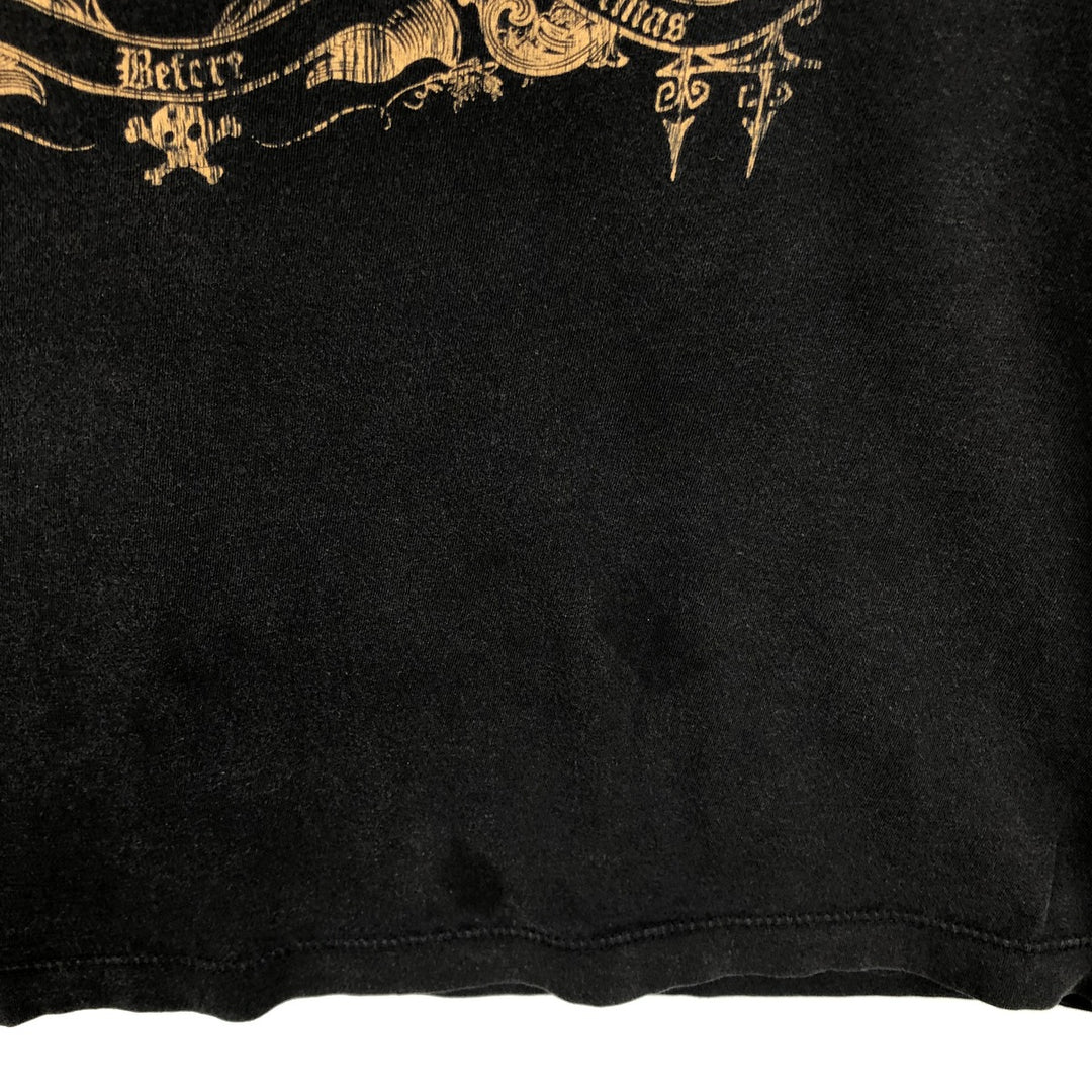 THE NIGHTMARE BEFORE CHRISTMAS Character Print T-Shirt (Men's XL equivalent) unclear black type Vintage Second Hand