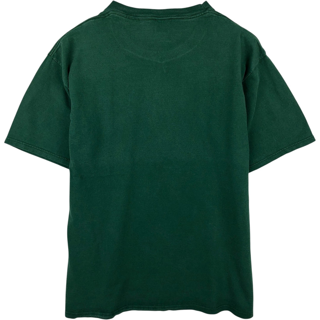 90'S Belbasin MICKEY MOUSE Mickey Mouse character print T-shirt Made in USA Men's XL Vintage cotton Green type dark green Vintage Second Hand