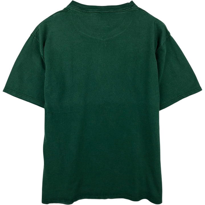 90'S Belbasin MICKEY MOUSE Mickey Mouse character print T-shirt Made in USA Men's XL Vintage cotton Green type dark green Vintage Second Hand