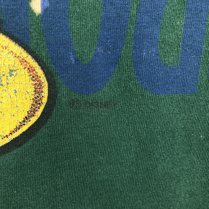90'S Belbasin MICKEY MOUSE Mickey Mouse character print T-shirt Made in USA Men's XL Vintage cotton Green type dark green Vintage Second Hand