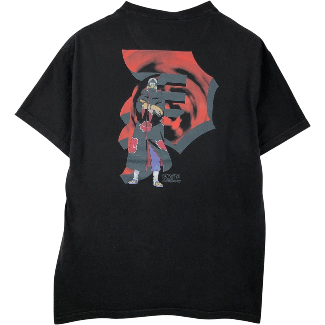 2000'S Primitive Naruto Shippuden Akatsuki Anime Character Print T-Shirt, Men's Size L (approx.) cotton black type Vintage Second Hand