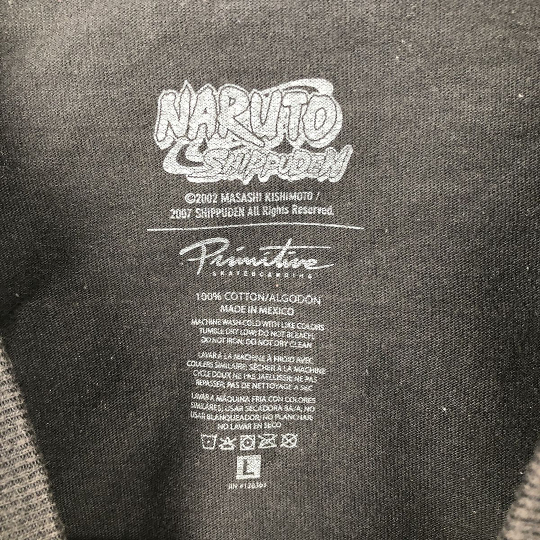 2000'S Primitive Naruto Shippuden Akatsuki Anime Character Print T-Shirt, Men's Size L (approx.) cotton black type Vintage Second Hand