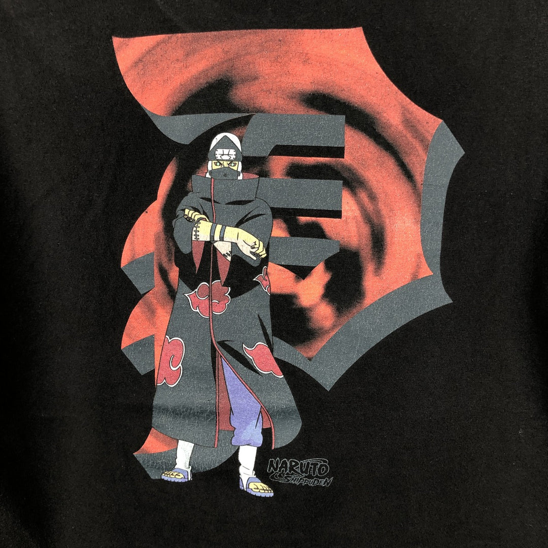2000'S Primitive Naruto Shippuden Akatsuki Anime Character Print T-Shirt, Men's Size L (approx.) cotton black type Vintage Second Hand