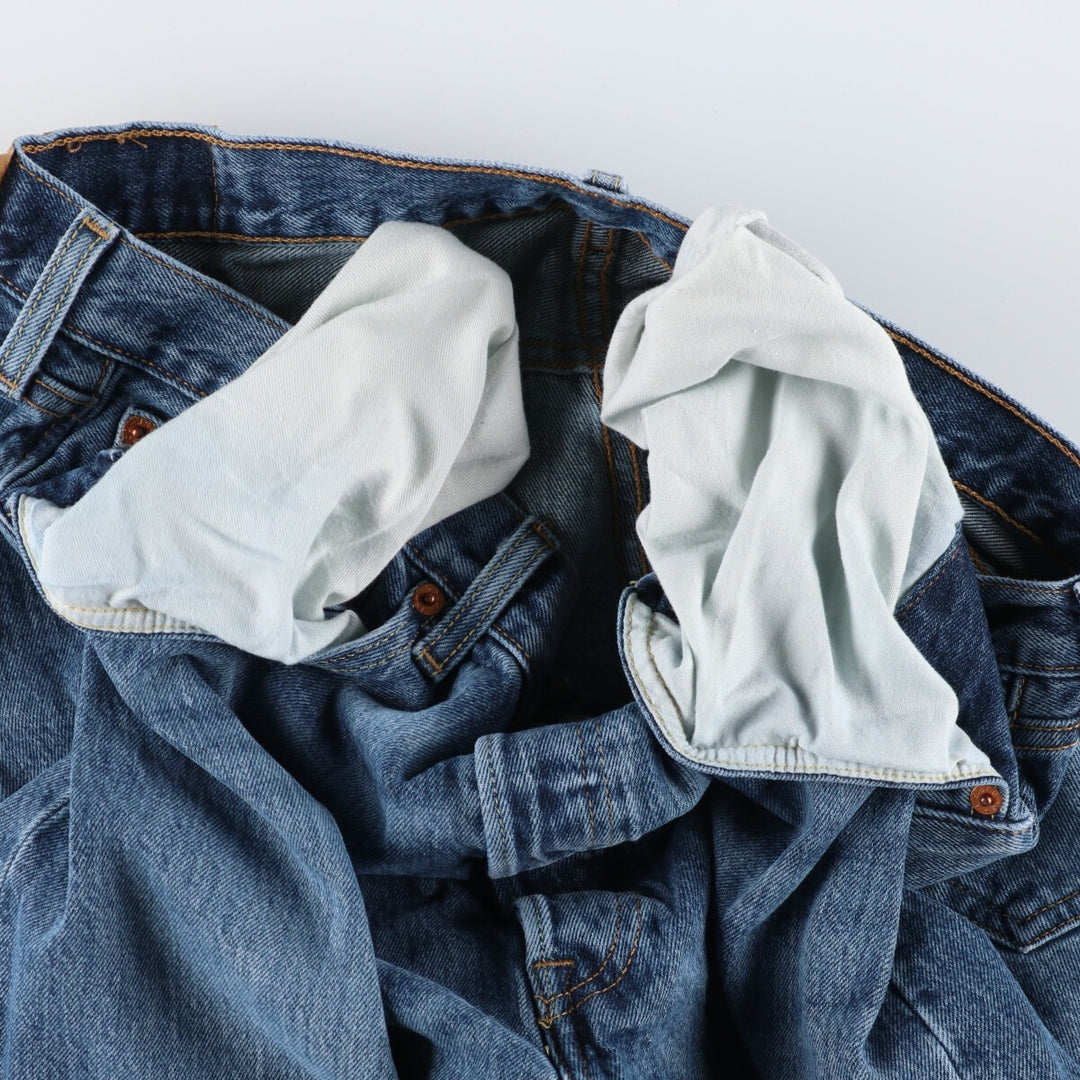 Levi's 501 straight denim pants for men, size W37 cotton blue type Vintage Second Hand