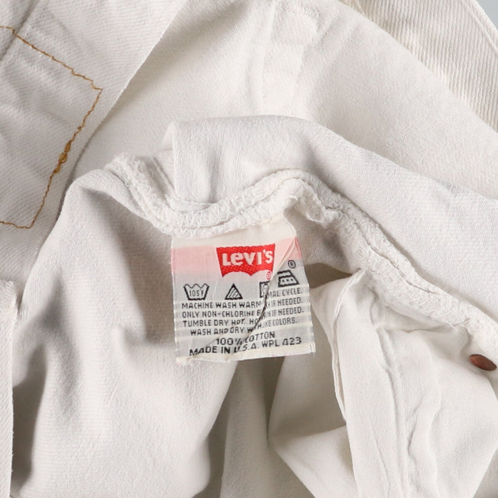 90'S Levi's 501 White Denim Straight Denim Pants Made in USA Men's W36 Vintage /eaa474748