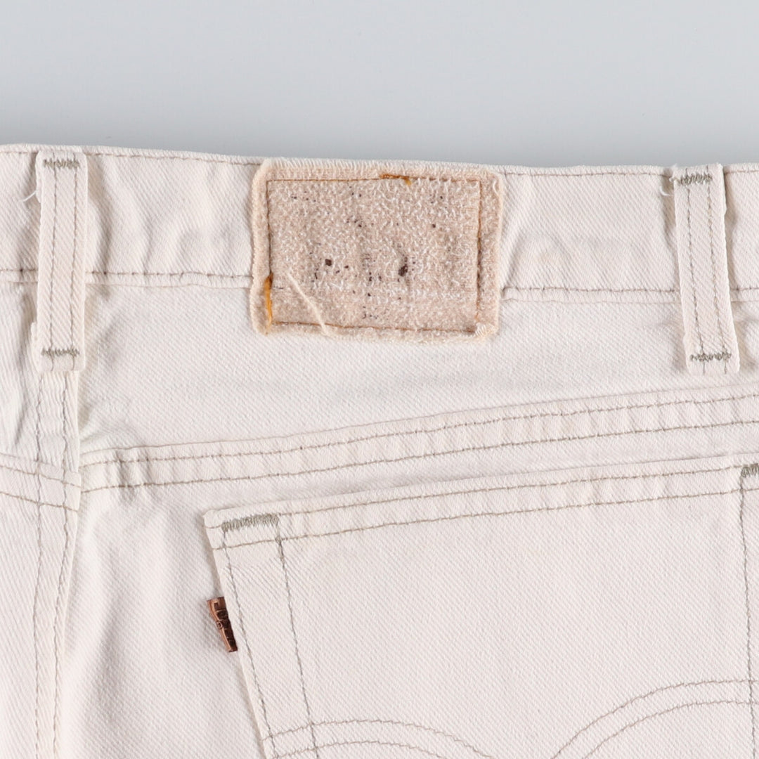 90'S Levi's 540 Relaxed Fit White Denim Tapered Denim Pants Made in USA Men's W38 Vintage /eaa474749