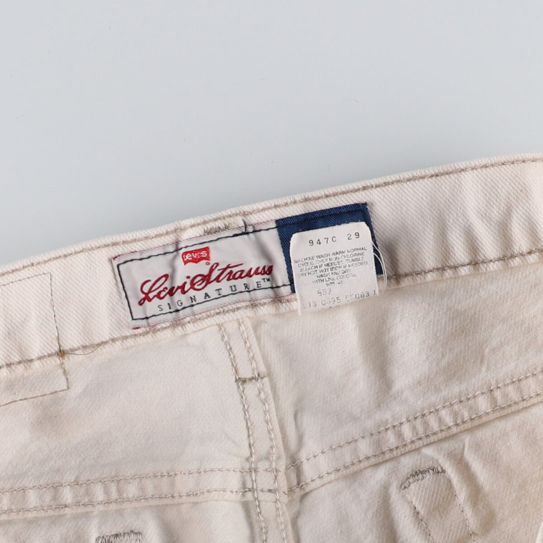 90'S Levi's 540 Relaxed Fit White Denim Tapered Denim Pants Made in USA Men's W38 Vintage /eaa474749