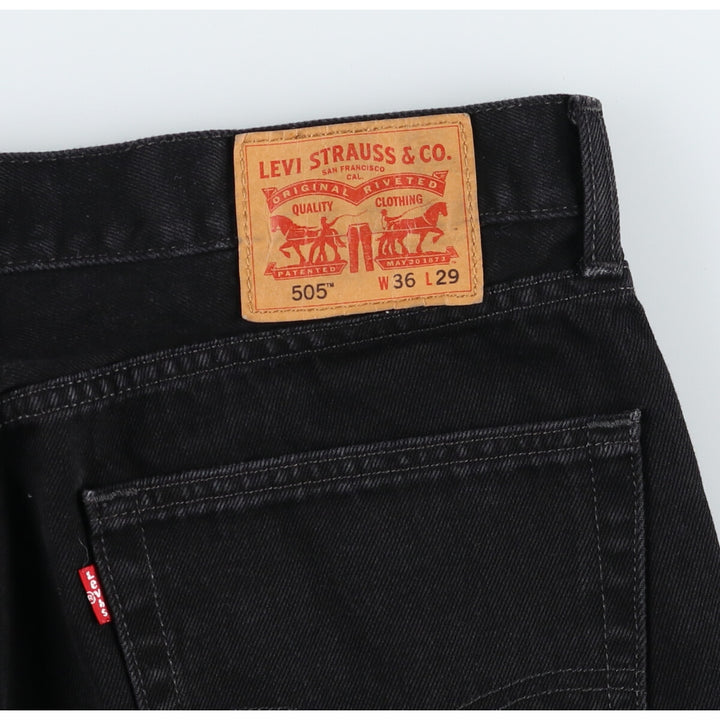 Levi's 505 Black Denim Tapered Denim Pants Men's W38 equivalent / eaa474771