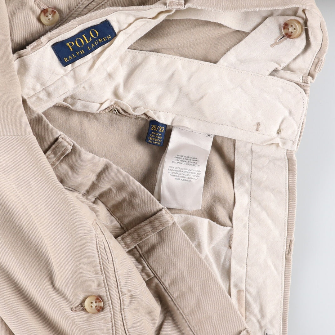 Ralph Lauren POLO RALPH LAUREN Chino Pants Men's W35 equivalent cotton Beige type Vintage Second Hand