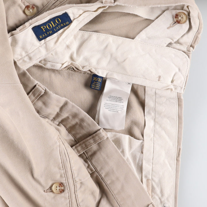 Ralph Lauren POLO RALPH LAUREN Chino Pants Men's W35 equivalent cotton Beige type Vintage Second Hand