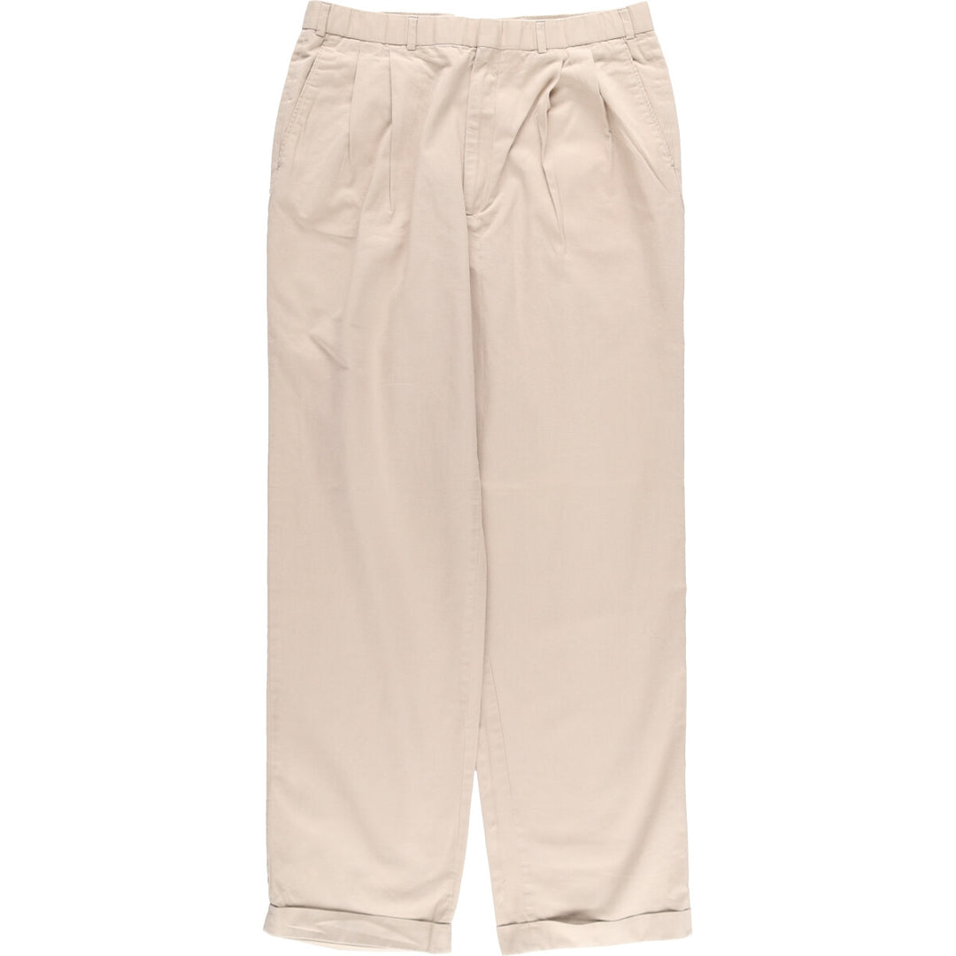 Brooks Brothers 346 Two-pleat Chino Pants for Men, Size W32 / eaa474858